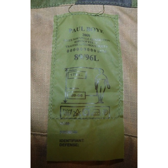 Veste De Combat Militaire Paul Boye‎ 89/96 L French Army New Generation Vest NWT - Picture 6 of 8